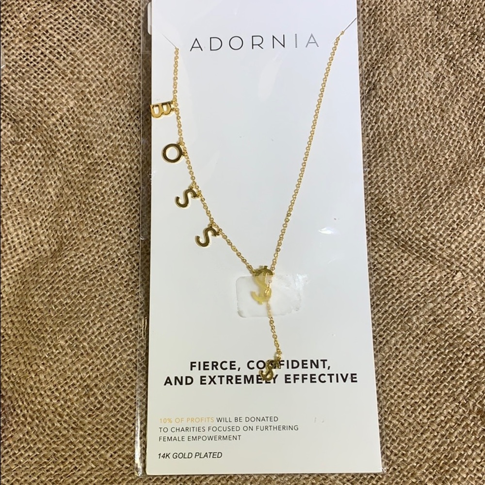 Adornia gold necklace. BOSS